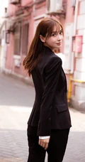 女星杨颖穿校服唯美清纯小女生风格手机壁纸