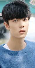 梅花园里梅花树下的帅哥明星肖战秋季写真手机壁纸