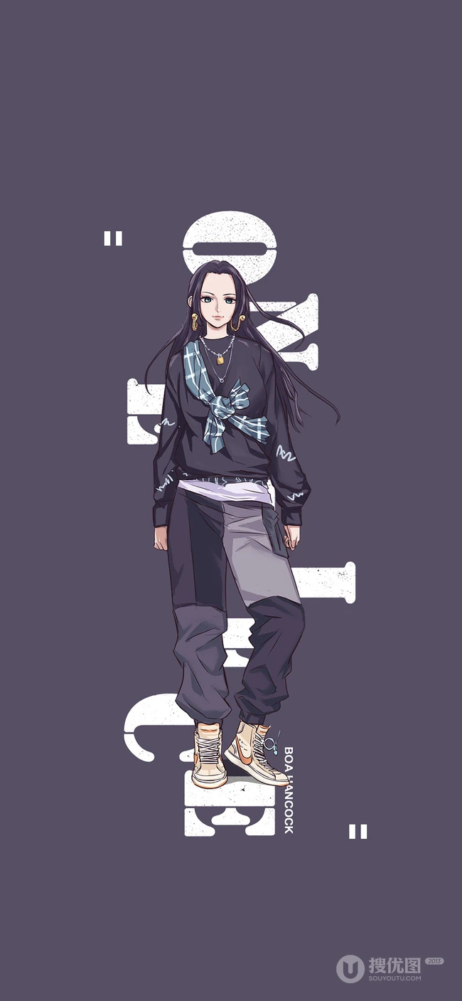 航海王（海贼王）里的创意潮男造型主角手机壁纸