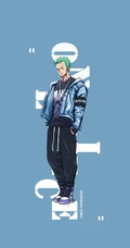 航海王（海贼王）里的创意潮男造型主角手机壁纸