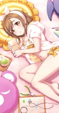 沙滩比基尼风格的动漫少女手机壁纸