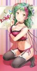 沙滩比基尼风格的动漫少女手机壁纸