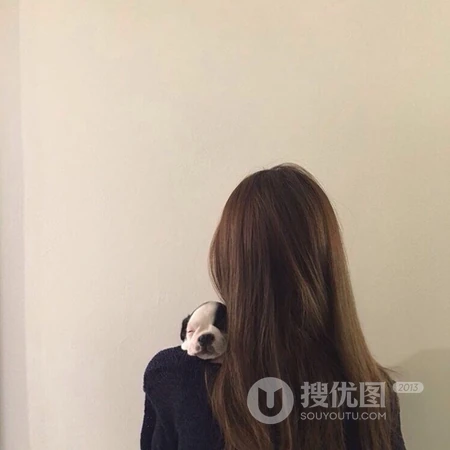 长发女生的背影系列头像图片