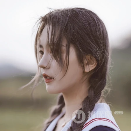 少女的侧脸系列女生头像
