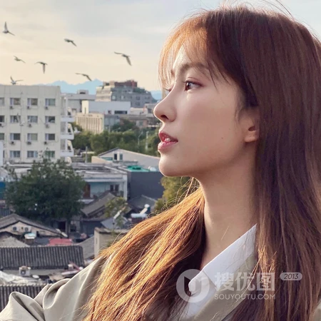 少女的侧脸系列女生头像