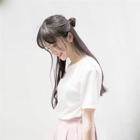 少女的侧脸系列女生头像