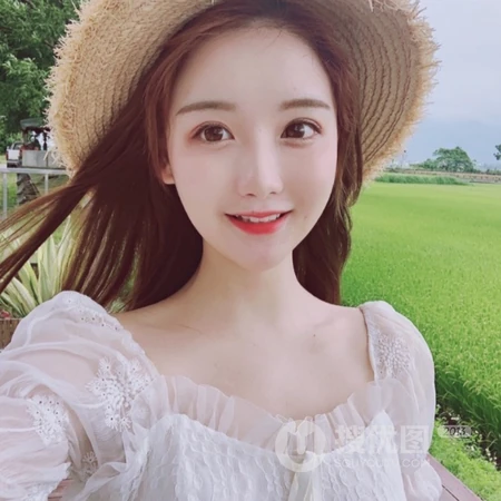 各类爱戴帽子的女生头像图片
