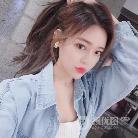 扎着马尾辫的清纯少女头像系列图片