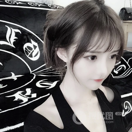 扎着马尾辫的清纯少女头像系列图片