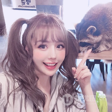 扎着马尾辫的清纯少女头像系列图片