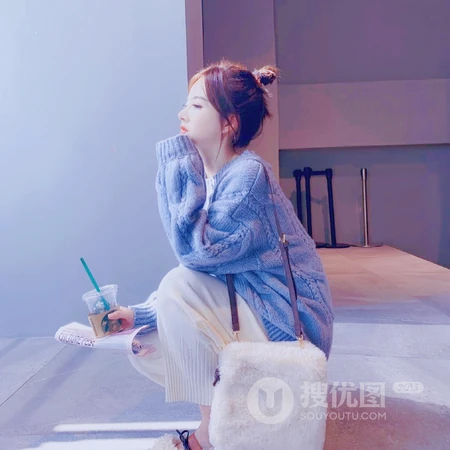 可爱的丸子头女生头像图片