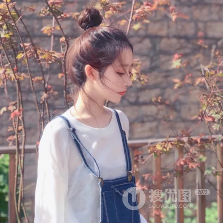 可爱的丸子头女生头像图片