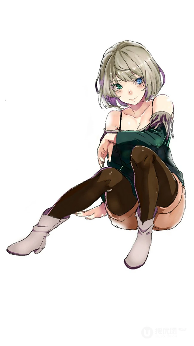 适合闺蜜使用的动漫长发女孩手机壁纸