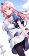 大胸的动漫女孩COSPLAY系列动感手机壁纸