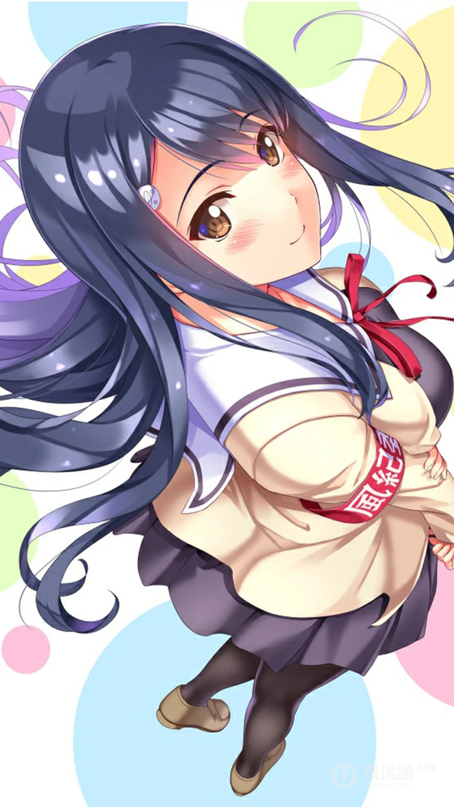 大胸的动漫女孩COSPLAY系列动感手机壁纸