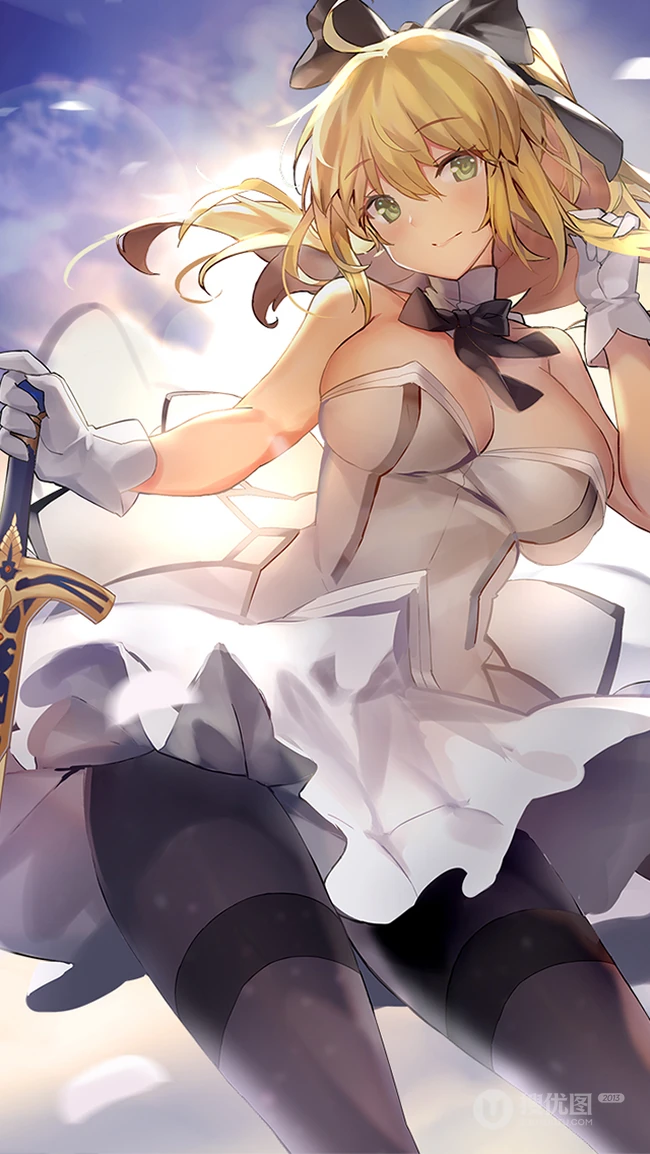 大胸的动漫女孩COSPLAY系列动感手机壁纸