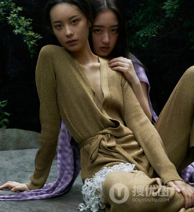 周也，邓恩熙，伊然个性非主流魔幻丛林主题《elle》杂志写真