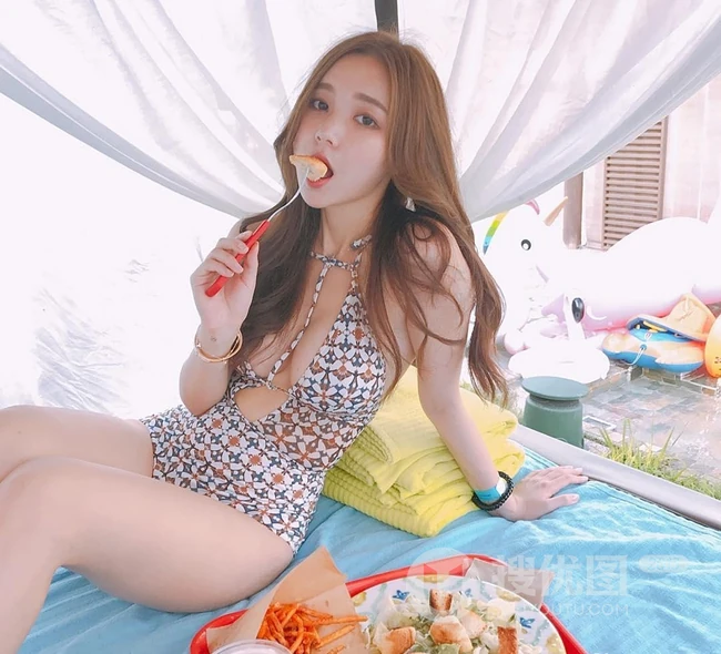 韩国清新女生主播花井可爱自拍，写真，生活照图集