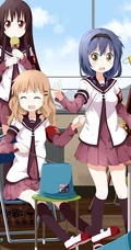 日本动漫《摇曳百合》中的赤座灯里和他的同学们的高清图片