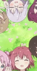 日本动漫《摇曳百合》中的赤座灯里和他的同学们的高清图片