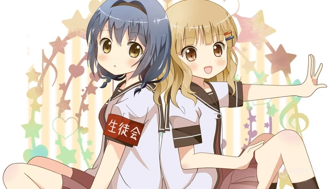 日本动漫《摇曳百合》中的赤座灯里和他的同学们的高清图片