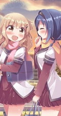日本动漫《摇曳百合》中的赤座灯里和他的同学们的高清图片