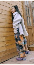 徐若侨嘻哈风格街拍写真大片，化身古灵精怪双马尾少女