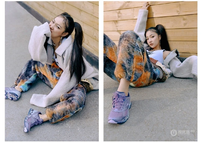 徐若侨嘻哈风格街拍写真大片，化身古灵精怪双马尾少女