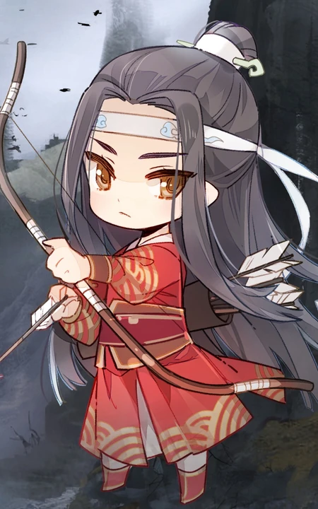 魔道祖师连环画版的Q版人物角色图片