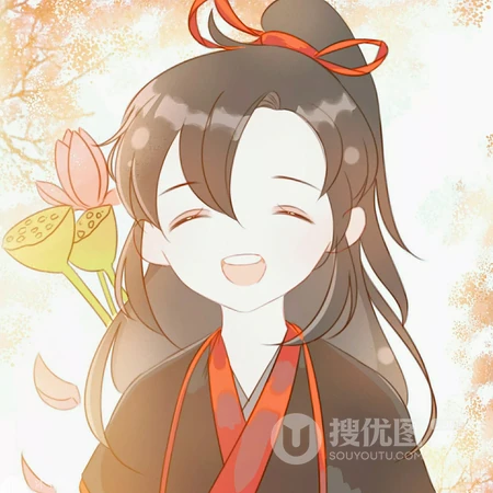 Q版萌萌的动漫人物头像图片，人物出自动漫《魔道祖师》