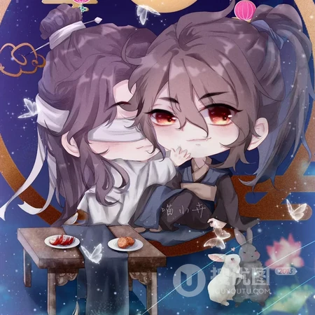 Q版萌萌的动漫人物头像图片，人物出自动漫《魔道祖师》