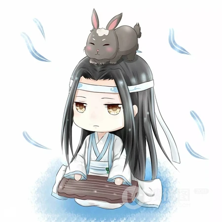 Q版萌萌的动漫人物头像图片，人物出自动漫《魔道祖师》