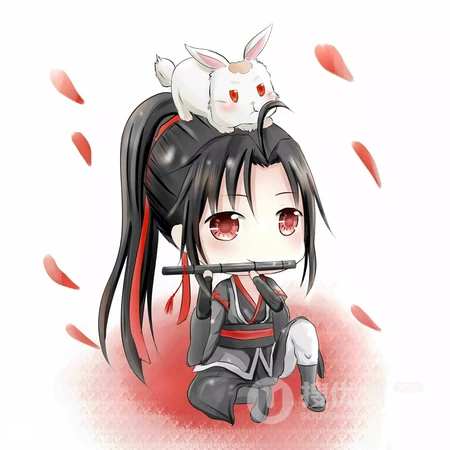 Q版萌萌的动漫人物头像图片，人物出自动漫《魔道祖师》