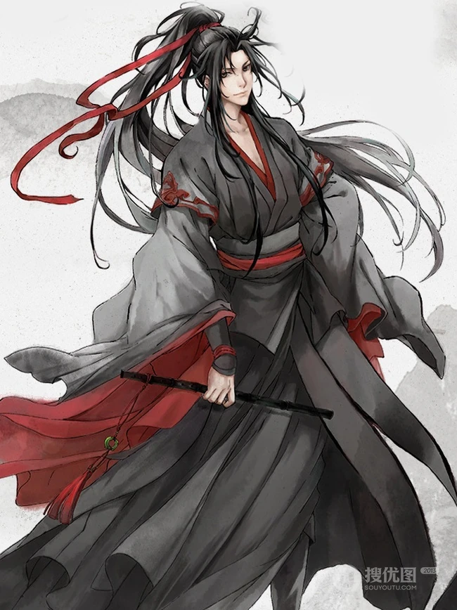 热门动漫《魔道祖师》出场人物手绘风格封面图片