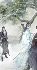 《魔道祖师》第二季手绘插画封面图片