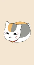 线条手绘的创意卡通萌猫手机壁纸图片