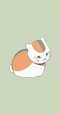线条手绘的创意卡通萌猫手机壁纸图片