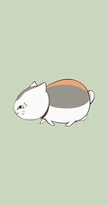 线条手绘的创意卡通萌猫手机壁纸图片