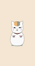 线条手绘的创意卡通萌猫手机壁纸图片