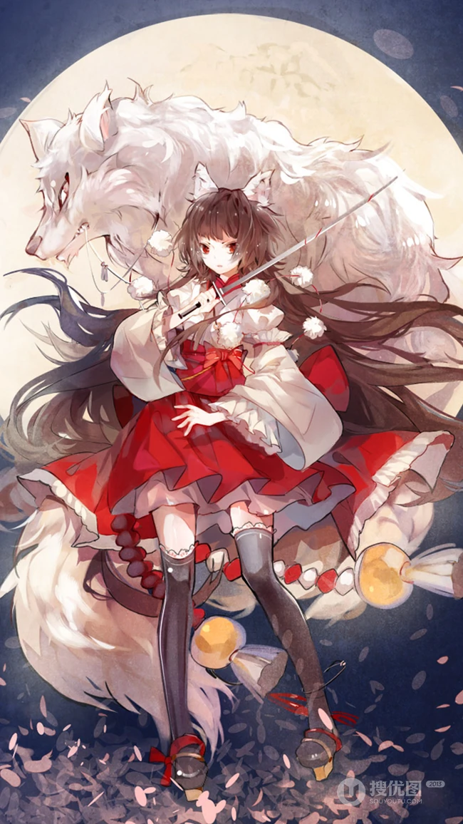 性感的美胸和文化动漫美女手机壁纸图片