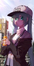 清新可爱的动漫女高中生手机背景图片