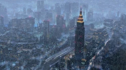 《你的名字》剧中各种唯美的风景场景插画壁纸，风格梦幻唯美