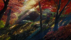 《你的名字》剧中各种唯美的风景场景插画壁纸，风格梦幻唯美