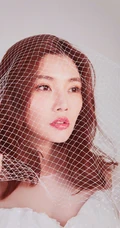 徐冬冬白色轻纱礼裙连衣裙气质写真图片