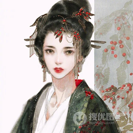 绝美的古风像仙女的小姐姐高清动漫插画风格头像