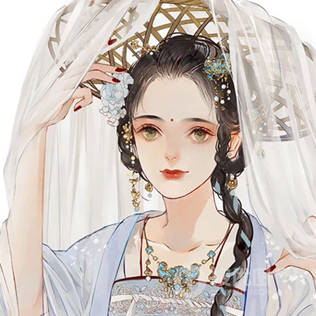 绝美的古风像仙女的小姐姐高清动漫插画风格头像