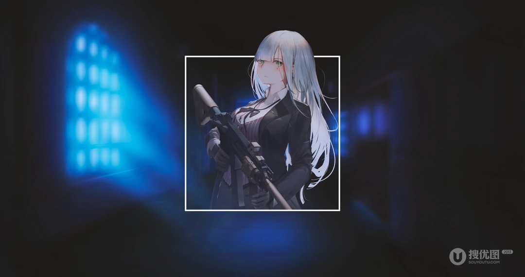 手游《少女前线》角色手持M416自动步枪的美少女们4K壁纸