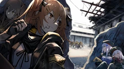 手游《少女前线》角色手持M416自动步枪的美少女们4K壁纸