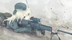手游《少女前线》角色手持M416自动步枪的美少女们4K壁纸