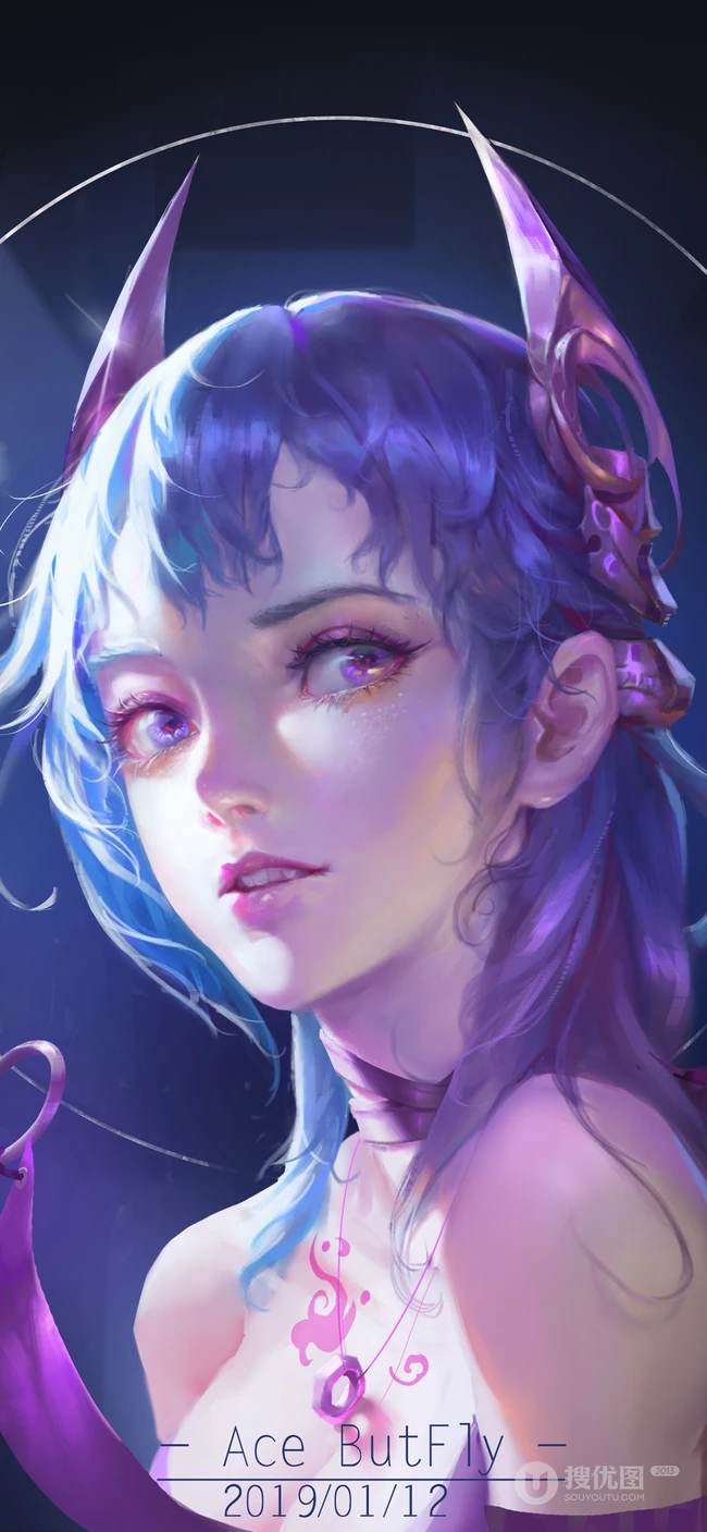 唯美动漫美女人物插画，古风美女插画壁纸图片下载